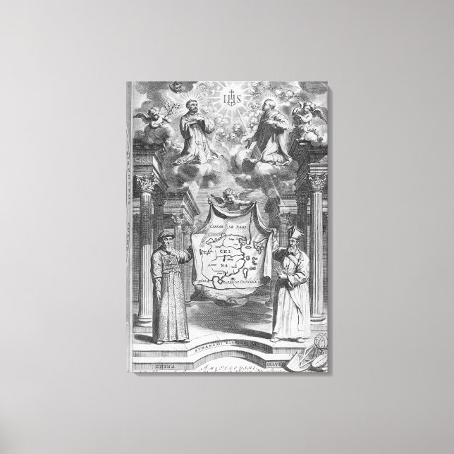 Lienzo 'Monumentis china' por Athanasius Kircher, (Anverso)