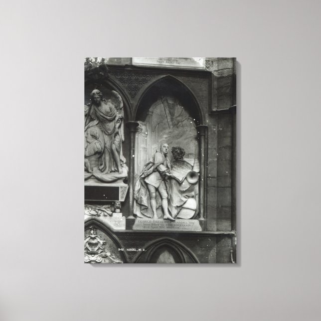 Lienzo Monumento a Handel, 1762 (Anverso)