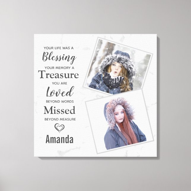 Lienzo Monumento a la fotografía de la familia Marble (Anverso)