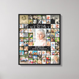 Lienzo Monumento a la MEMORIA DE AMOR 66 Collage de fotos