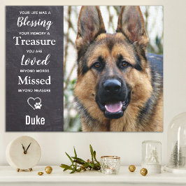 Lienzo Monumento a los Mascotas de perro - Mascota Perder