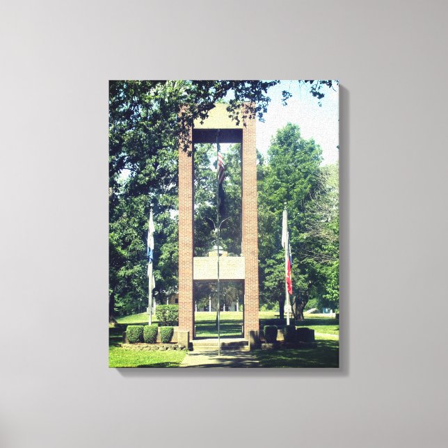 Lienzo Monumento a los servicios armados (Anverso)