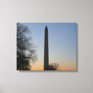 Lienzo Monumento a Washington al atardecer en DC