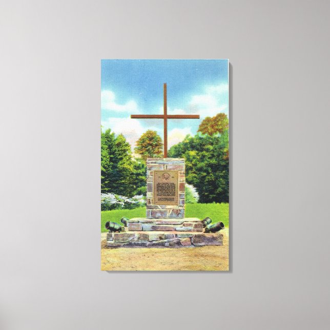 Lienzo Monumento al Marqués de Montcalm (Anverso)