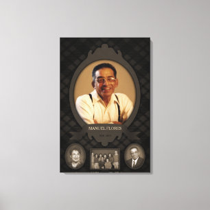 Lienzo monumento del caballete de la foto de familia