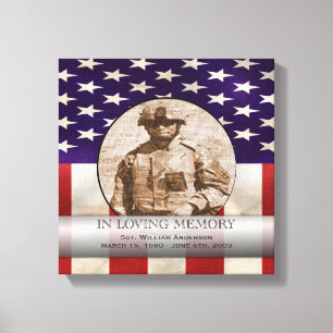 Lienzo Monumento personalizado personalizado militar