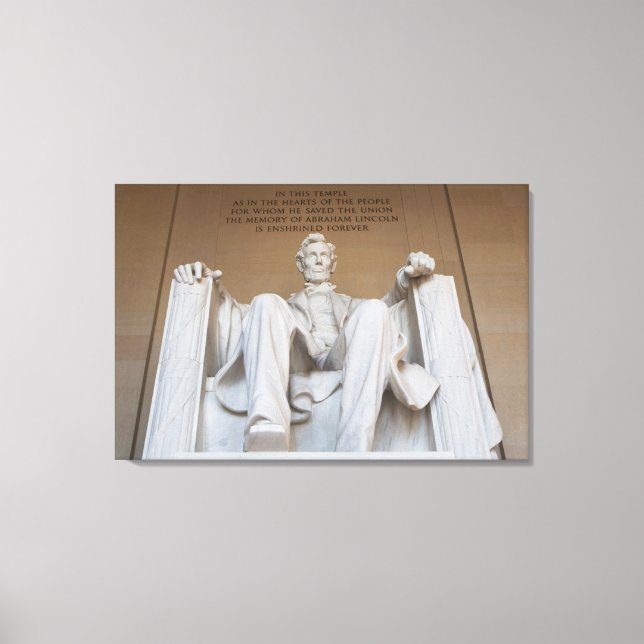 Lienzo Monumentos | El monumento conmemorativo de Lincoln (Anverso)