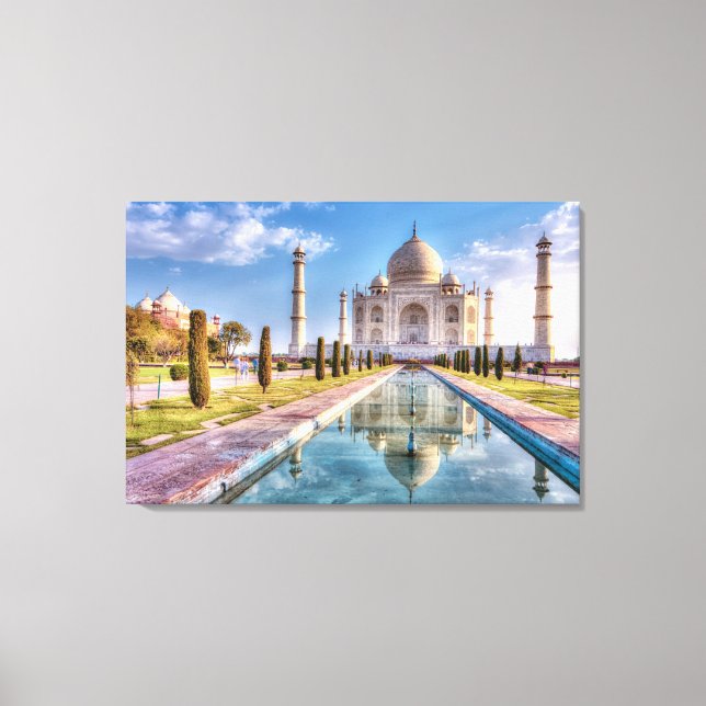 Lienzo Monuments | Taj Mahal Sunrise (Anverso)