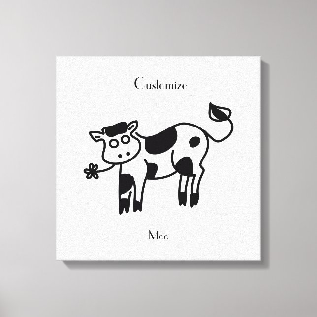 Lienzo Moo Cow Thunder_Cove (Anverso)