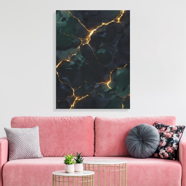 Lienzo Moody Celestial — Dark Academia & Suite de Kintsug (Insitu (Sala de estar))