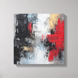 Lienzo Moody Deep Sea | Dramatic Expressionist Wave Canva