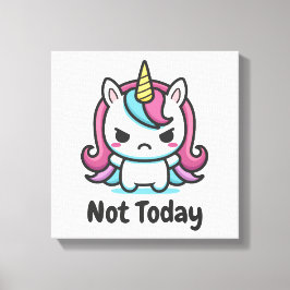 Lienzo Moody Kawaii Unicorn Personalizado Textos