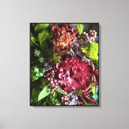 Lienzo Moody Lisianthus Botanical Canvas Print