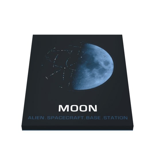 Lienzo MOON, Alien. Spacecraft. Base. Station