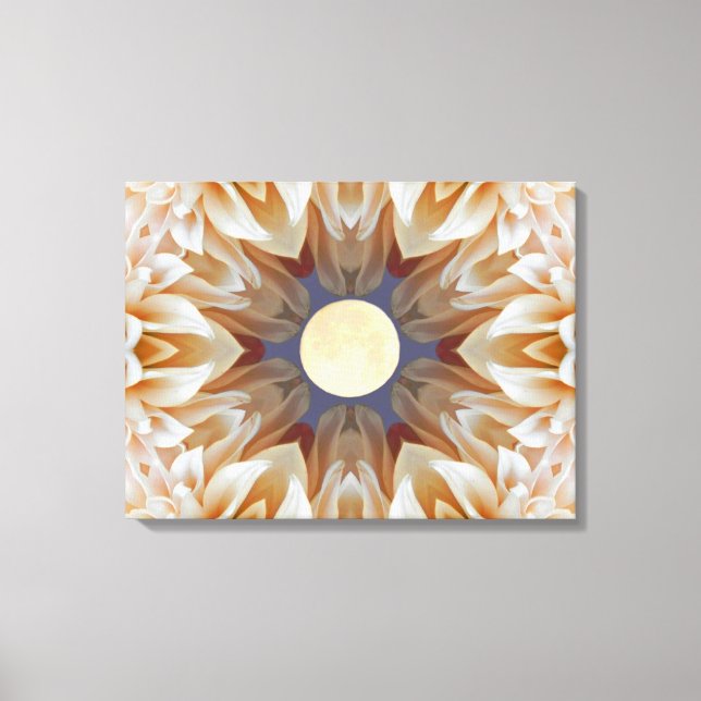 Lienzo Moon Flower Mandala (Anverso)