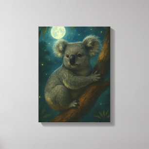 Lienzo Moonlit Koala Perch