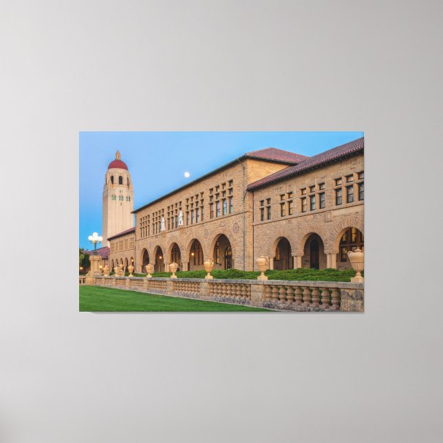 Lienzo Moonrise Over Stanford (Anverso)