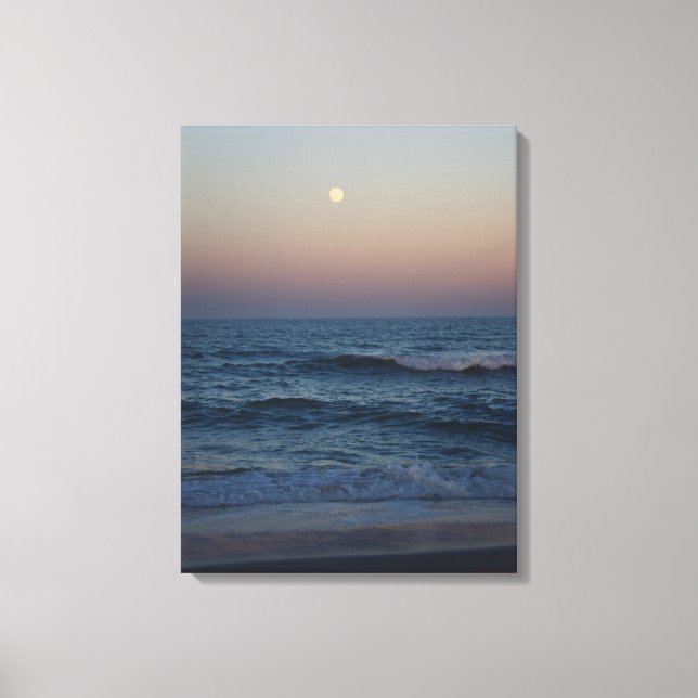 Lienzo Moonrise Over The Atlantic #4705 Canvas (Anverso)