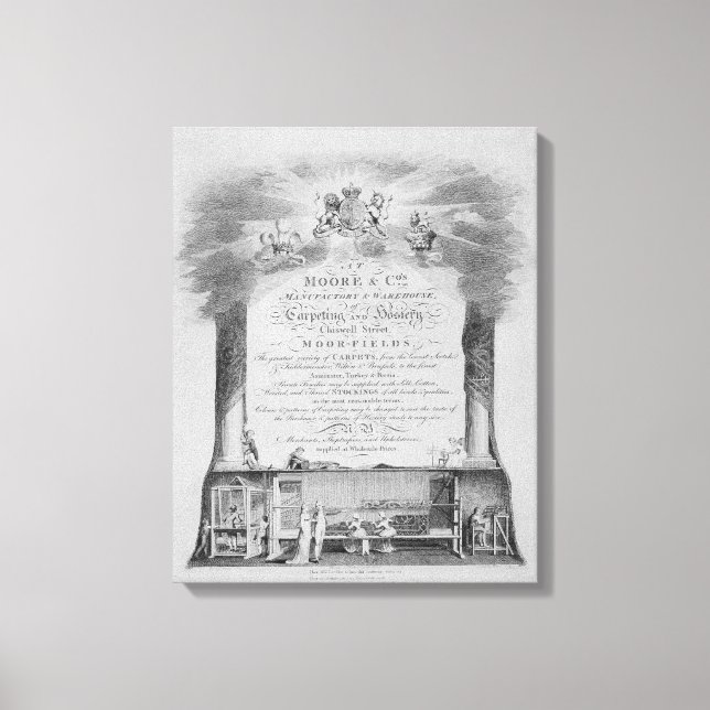 Lienzo Moore & Co. Trade Card (Anverso)