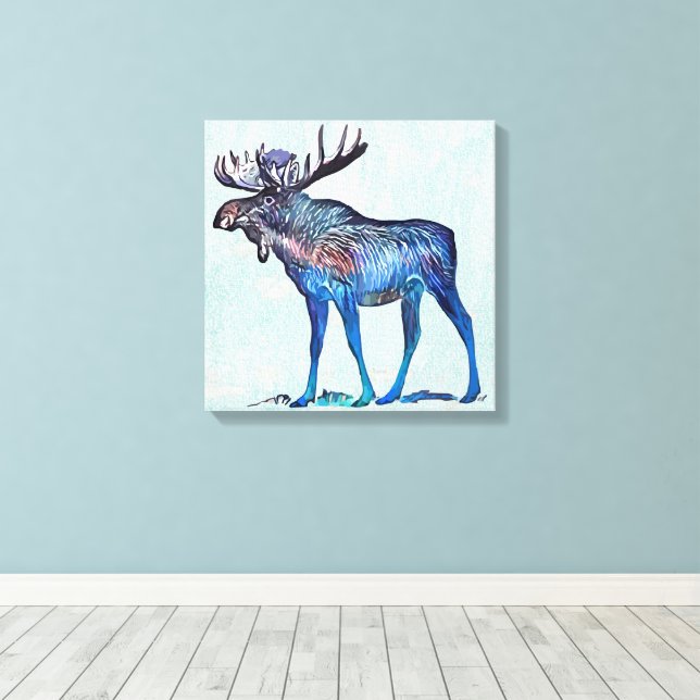 Lienzo Moose (Insitu (piso de madera))