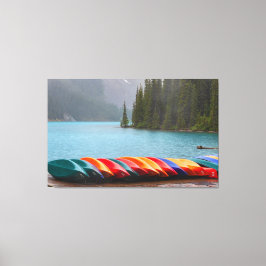 Lienzo Moraine Lake Canoes