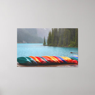 Lienzo Moraine Lake Canoes