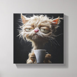 Lienzo Morning Brew Bliss - Cat