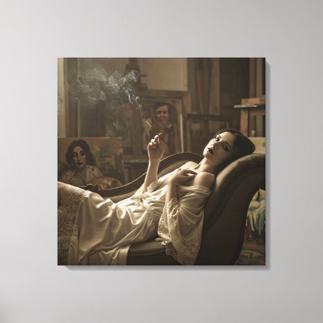 Lienzo Morning of the Model, by Natasha Us   (Anverso)