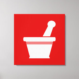 Lienzo Mortero y Pestle