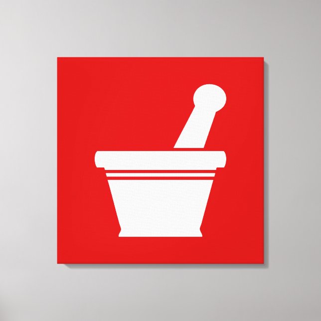 Lienzo Mortero y Pestle (Anverso)