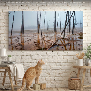 Lienzo Mortinaje oxidado en Yellowstone