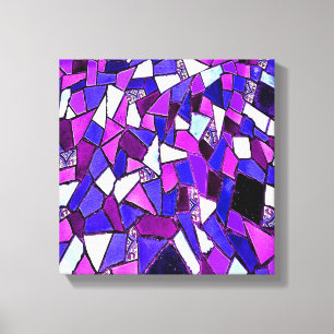 Lienzo Mosaico abstracto azul púrpura