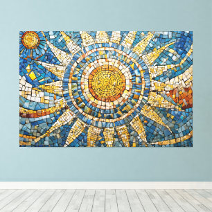 Lienzo mosaico celeste del sol 003