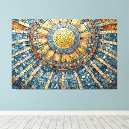 Lienzo mosaico celestial del sol 004