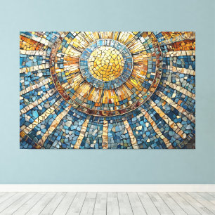 Lienzo mosaico celestial del sol 004