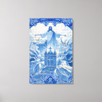 Mosaico de azulejos azules de Jesús, Portugal