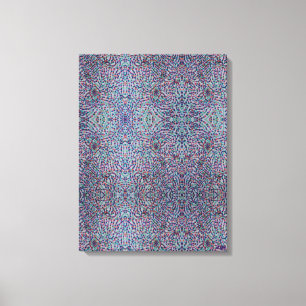 Lienzo Mosaico de Confeti Alegre en Lona Estirada