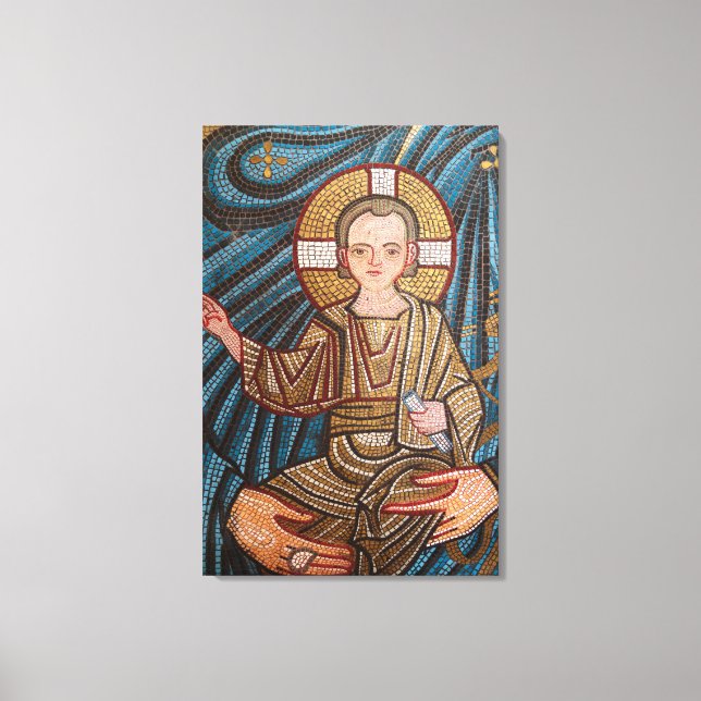 Lienzo Mosaico de Jesús bebé (Anverso)