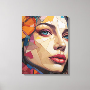 Lienzo Mosaico de la Musa