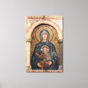 Lienzo Mosaico de la Virgen María y Jesús