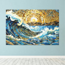 Mosaico de olas del océano 001