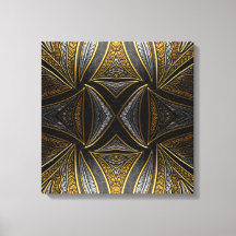 Mosaico Dorado de Lujo – Pared de Metal con Baldos