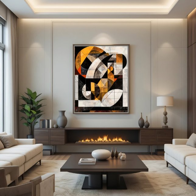 Lienzo Mosaico Geométrico Abstracto (Subido por el creador)