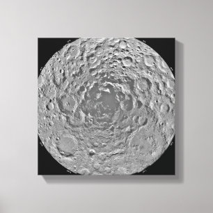 Lienzo Mosaico lunar de la región polar del sur del m