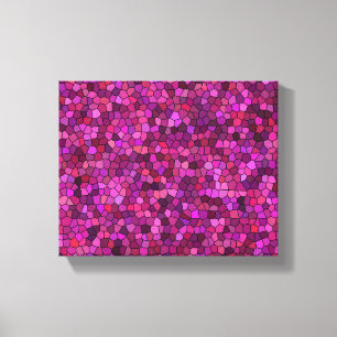 Lienzo Mosaico Rosa Púrpura