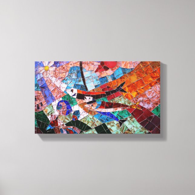 Lienzo Mosaicos de Morano Italia II (Anverso)