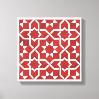 Lienzo Mosaïque andalouse rouge SEVILLE