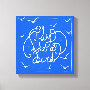 Lienzo Mosca como un pájaro