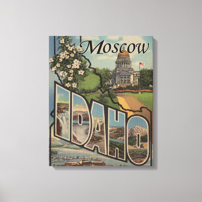 Lienzo Moscú, IdahoGrandes Escenas de letrasMoscú, ID (Anverso)