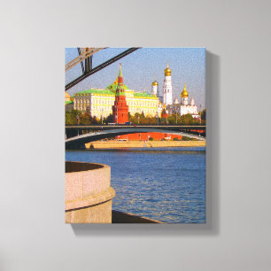 Lienzo Moscú Rusia Kremlin Arquitectura del Kremlin Río M